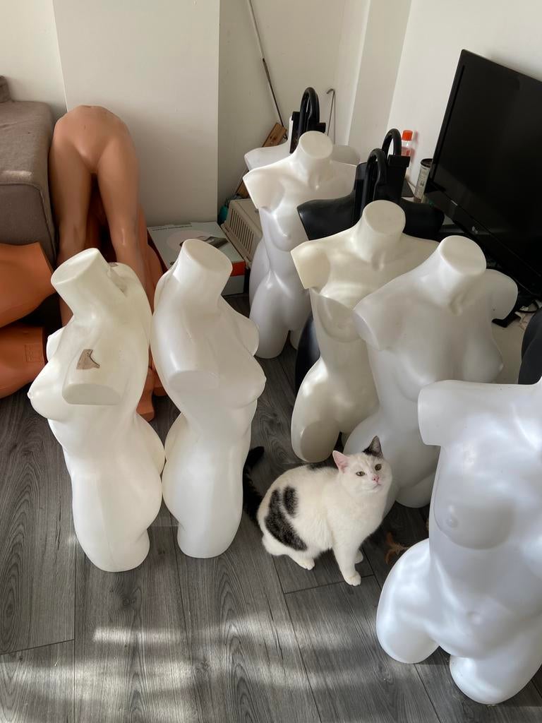 etalagepop/paspop/mannequin  4stuk, Ophalen, Zo goed als nieuw, Paspop