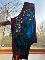 Origineel gesigneerd Glas in lood religieus 64x28 cm, Ophalen