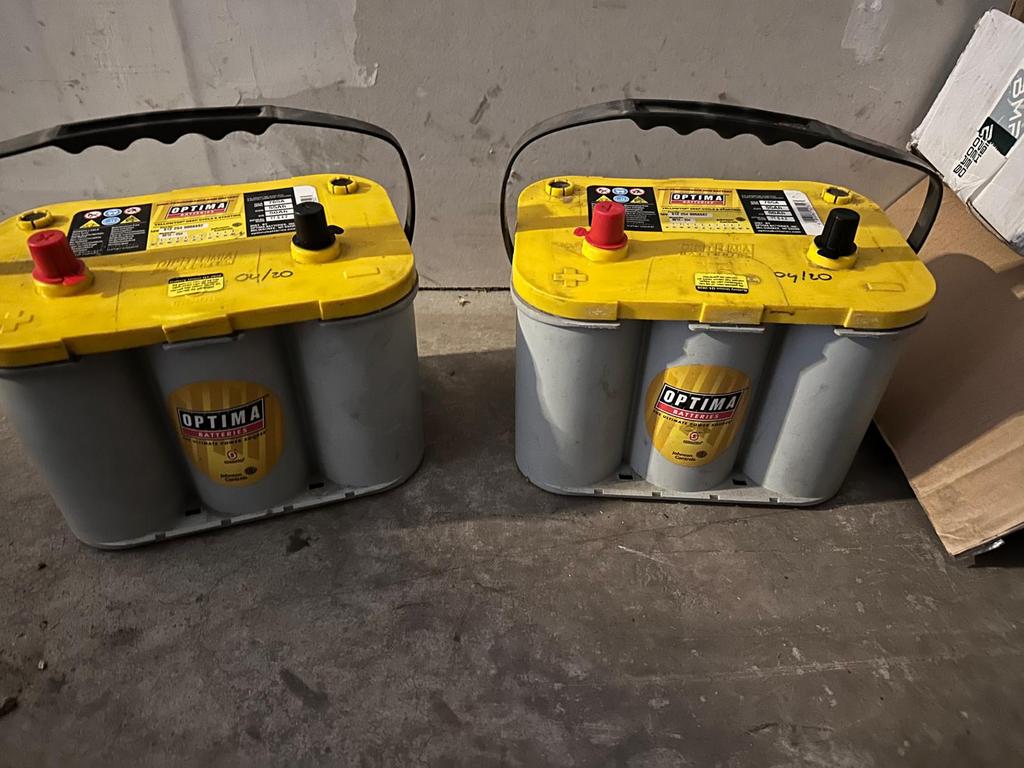 Accu Optima YellowTop 55AH, Ophalen, Gebruikt