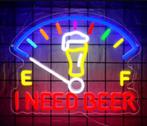 LED lamp neon stijl I need Beer (35x32cm), Ophalen of Verzenden, Nieuw, Lichtbak of (neon) lamp