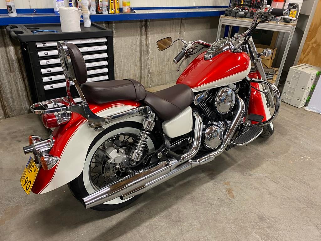 Prachtige Kawasaki Vulcan Chopper - Rood/Wit, Motoren, Particulier, Gebruikt, Chopper