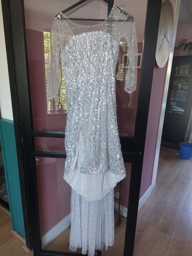 Elsa Jurk (ijskoning)Maat 140, Kleding | Dames, Jurken, Wit, Ophalen of Verzenden, Zo goed als nieuw, Maat 34 (XS) of kleiner