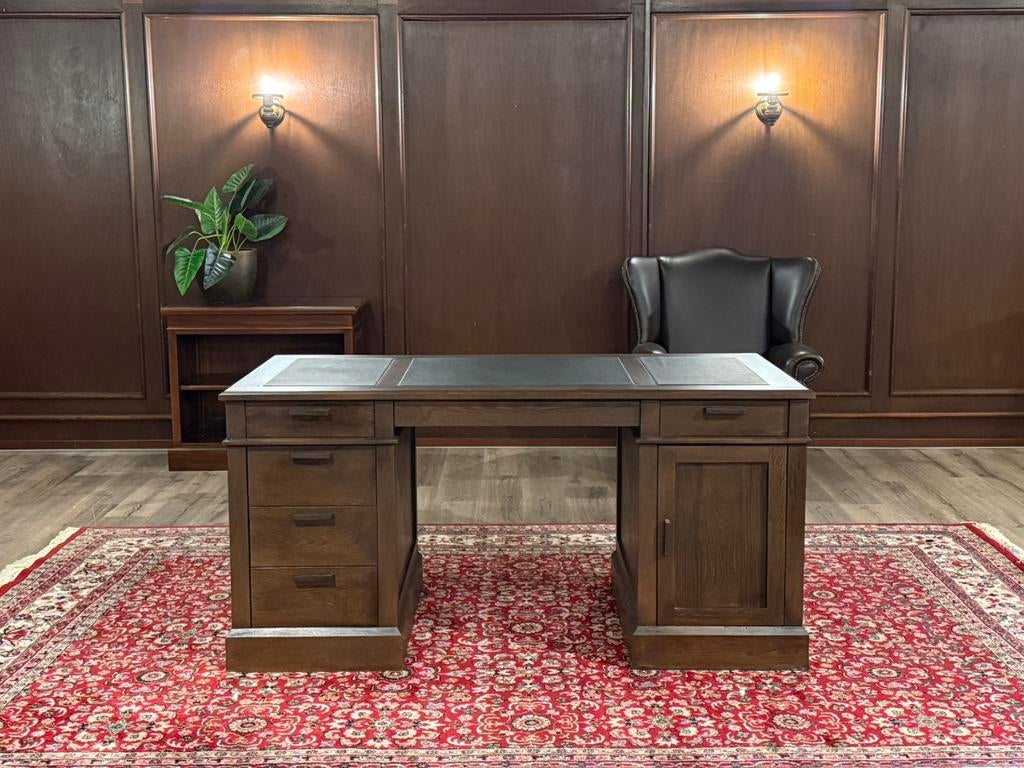 Klassiek Engels bureau (eikenhout) #650, Overige typen, Hout, Bruin, Ophalen of Verzenden