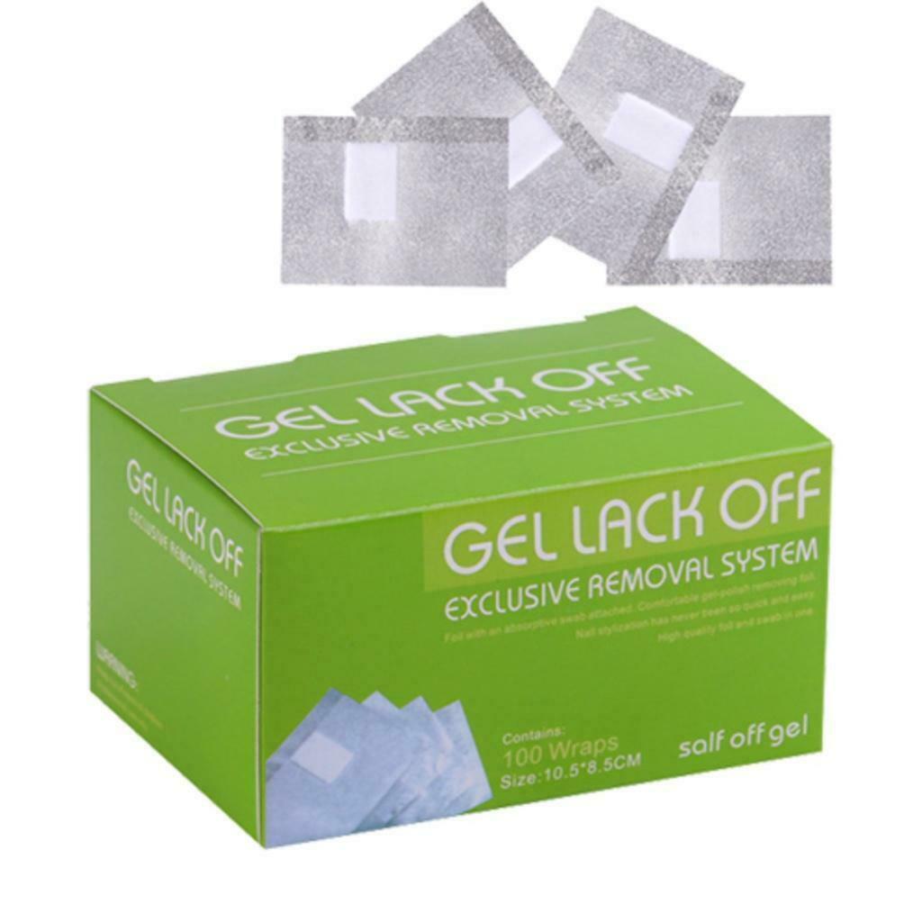 100 stuks soak off nagelfolie, verwijderen van gellak, Ophalen of Verzenden
