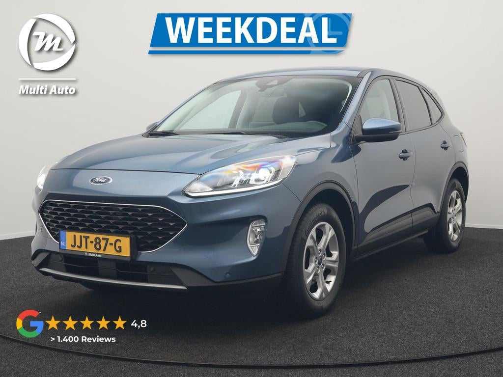 Ford Kuga 1.5 Ecoboost 150pk Dealer O.H | 1800kg Trekgewicht, Voorwielaandrijving, Lichtsensor, Zwart, 4 cilinders