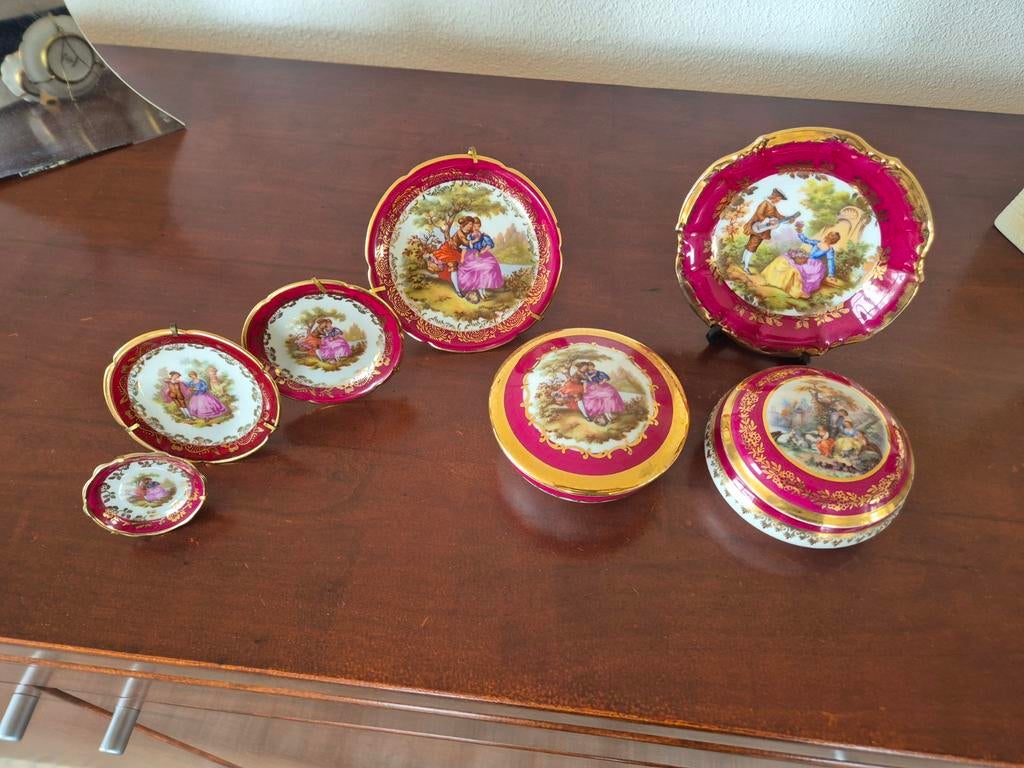 Limoges porselein rood, Ophalen