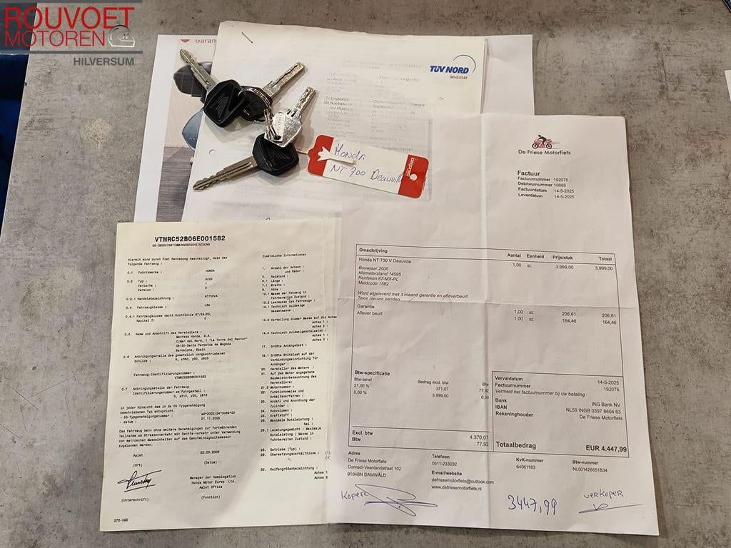 HONDA NT 700 V DEAUVILLE ABS NT700, Motoren, Motoren | Honda, 2 cilinders, HONDA, Motorrijbewijs A, Bedrijf