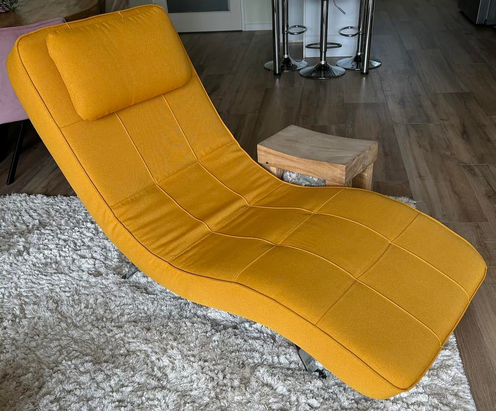 Mooie ligfauteuil / relax stoel, Ophalen, Gebruikt, Minder dan 75 cm, 50 tot 75 cm
