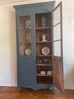 Unieke Hoge ondiepe Vitrinekast Servieskast Keukenkast 305cm, Antiek en Kunst, Ophalen of Verzenden