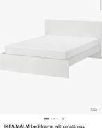 IKEA MALM Bedframe 160x200 - Wit, Ophalen, Gebruikt, Wit, Tweepersoons