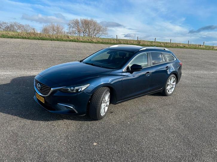 Mazda 6 sportbreak 2.0 Skyactiv-g 165PK 2018 Blauw, Auto's, Mazda, Particulier, 6 sportbreak, ABS, Achteruitrijcamera, Adaptieve lichten