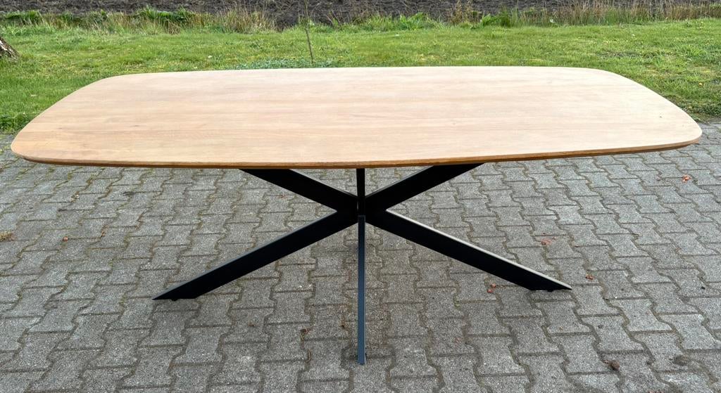 Élégance eetkamertafel 200 cm – Deens ovaal – mangohout, Huis en Inrichting, Tafels | Eettafels, Ophalen, 100 tot 150 cm, Ovaal