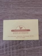 Sun Studio Memphis Tennessee - River Records Toegangskaartje, Ophalen of Verzenden, 1980 tot heden, Buitenland, Knipsel(s)