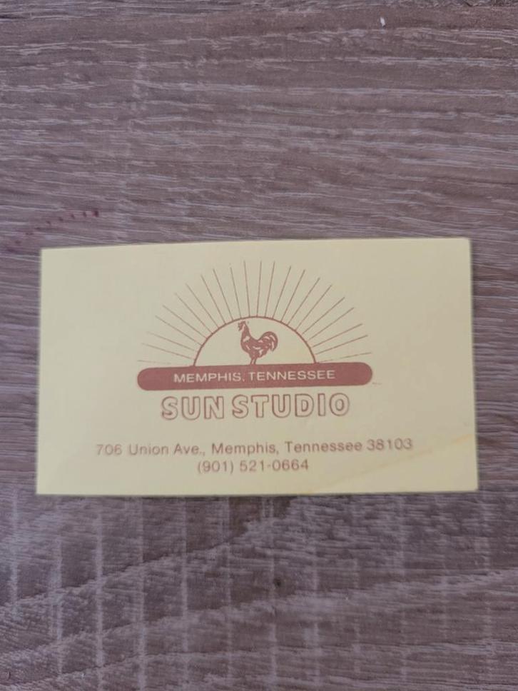 Sun Studio Memphis Tennessee - River Records Toegangskaartje, Verzamelen, Tijdschriften, Kranten en Knipsels, Knipsel(s), Buitenland
