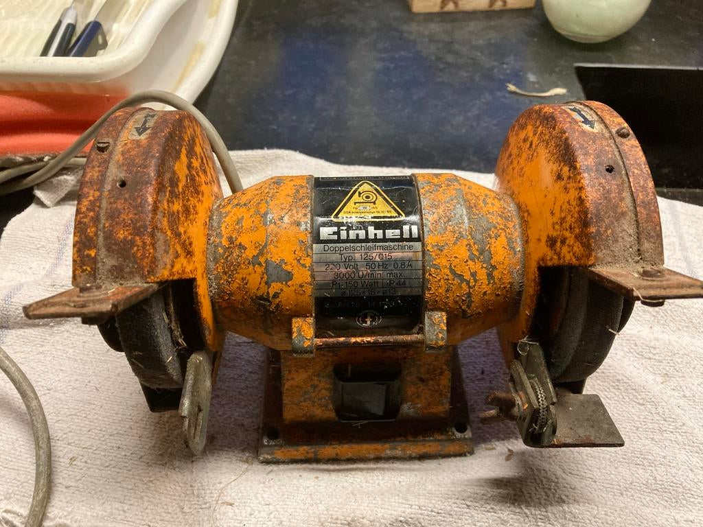 Einhell Doppelschleifmaschine 150 Watt, Ophalen, Gebruikt, Minder dan 700 watt, Werkbankslijpmachine