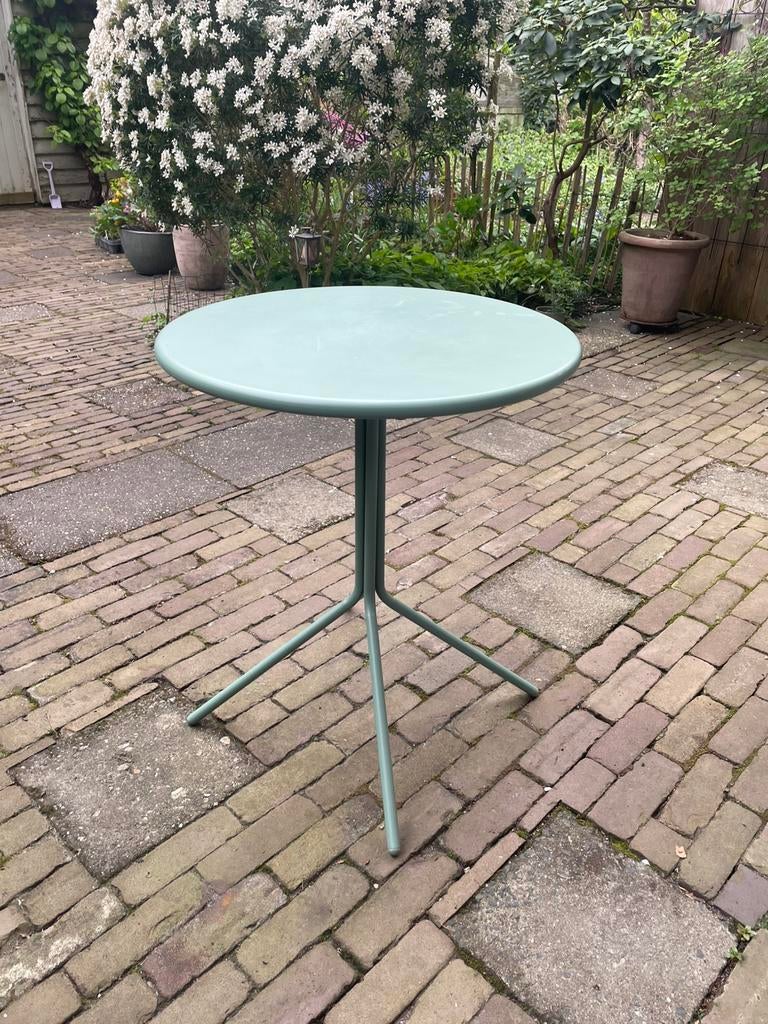 Tuintafeltje, Tuin en Terras, Tuintafels, Ophalen, Gebruikt, Rond, Metaal