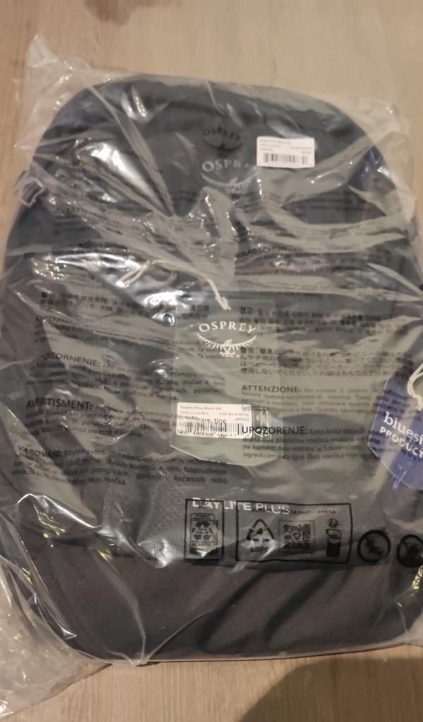 Osprey Deliteplus Wandelrugtas Zwart, Sieraden, Tassen en Uiterlijk, Tassen | Rugtassen, Nieuw, Overige merken, 25 tot 40 cm, 45 tot 60 cm
