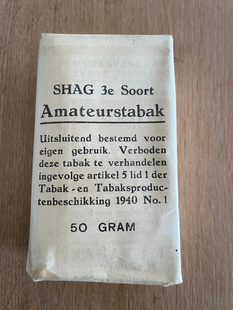 Oude Verpakking Shag Amateurstabak (1940), Ophalen of Verzenden, Gebruikt