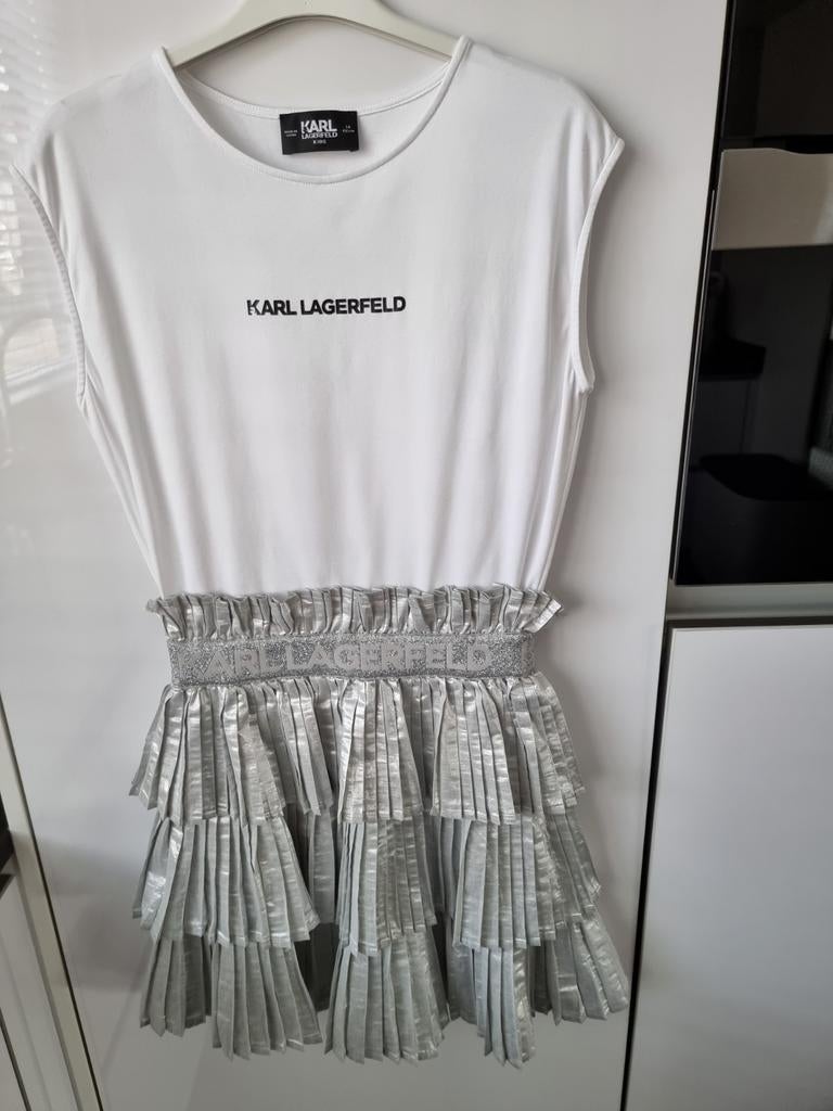 KARL LAGERFELD ZOMERJURK 158, Kinderen en Baby's, Kinderkleding | Maat 158, Meisje, Ophalen of Verzenden, Zo goed als nieuw, Jurk of Rok