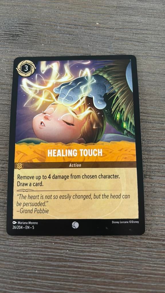 Disney Lorcana Healing Touch (Frozen) 26-204 5SSK nonfoil, Ophalen of Verzenden, Zo goed als nieuw, Losse kaart