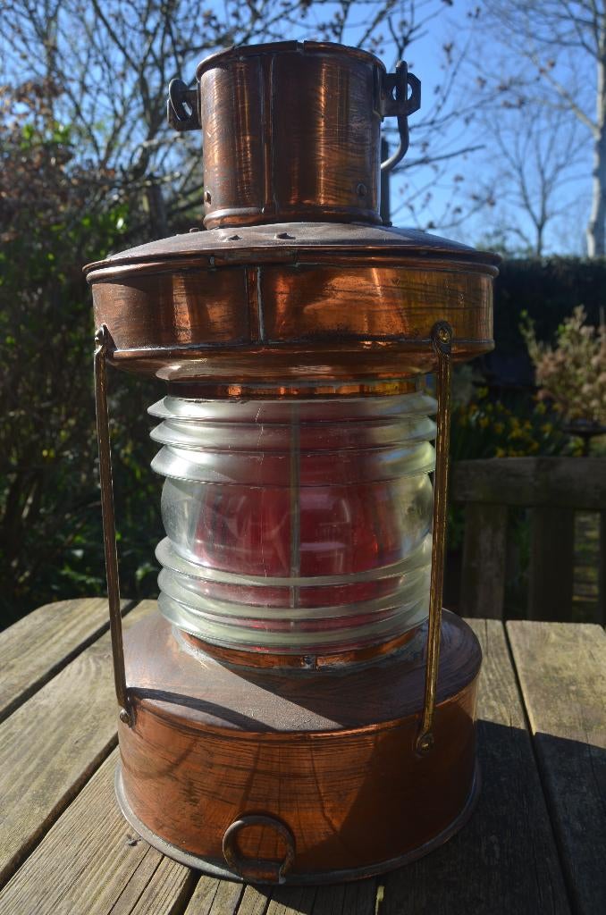 Zweedse bakboord scheepslantaarn Hammar Gotenburg, Ophalen of Verzenden