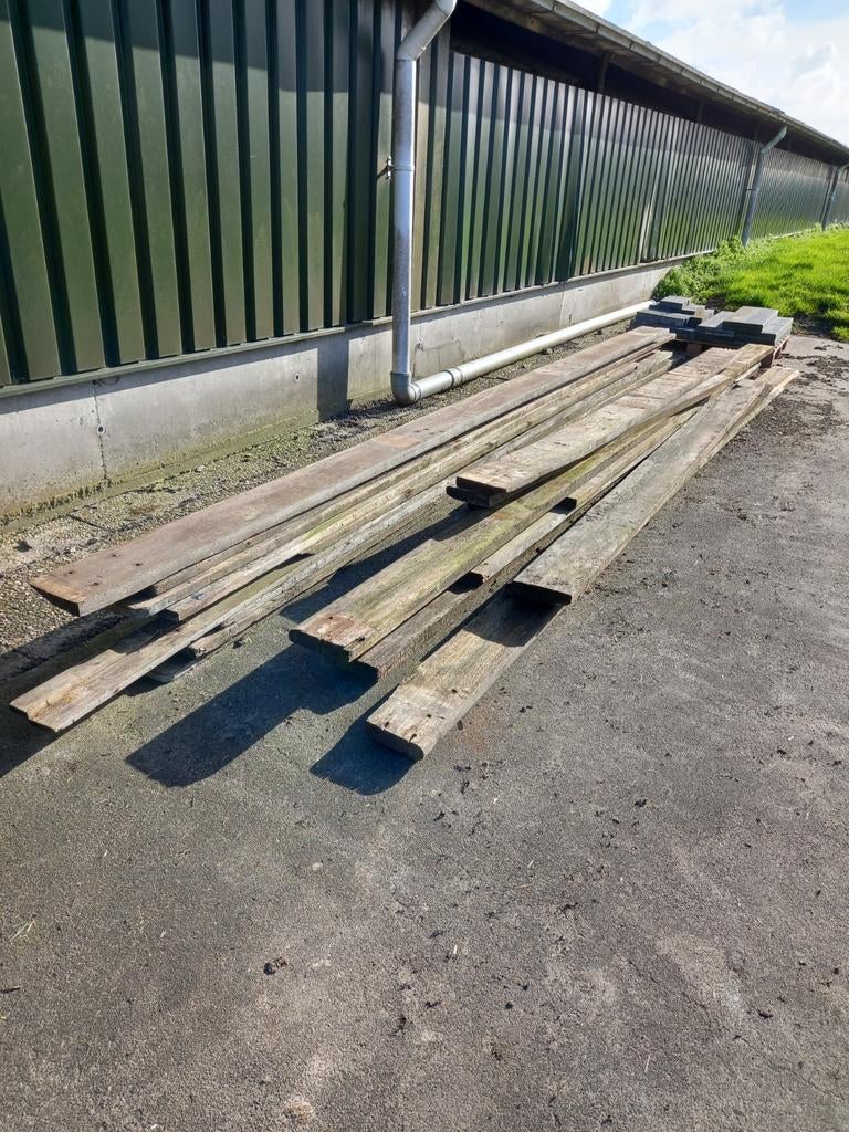 Hardhoutenplanken en steigerplanken, Tuin en Terras, Ophalen of Verzenden, 250 cm of meer, Planken