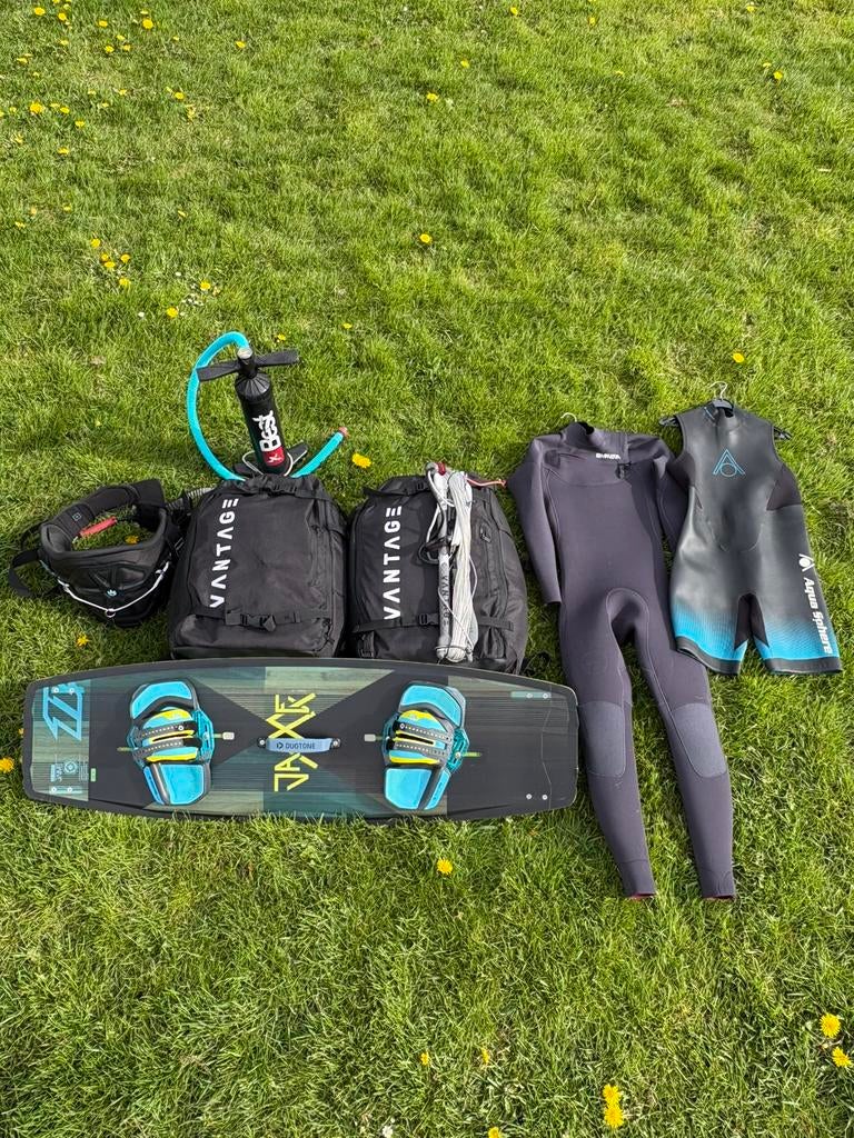 Complete kiteset, Ophalen, Kitesurf-set, Twintip, 9 m²