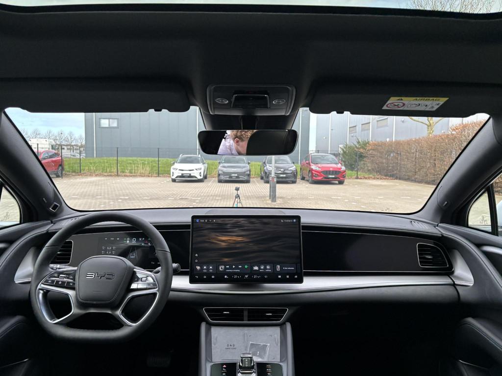 BYD SEALION 7 Design AWD 82.5 kWh | Panoramadak | 360 Camera, Auto's, BYD, Automaat, Met garantie (alle), Wit, Origineel Nederlands