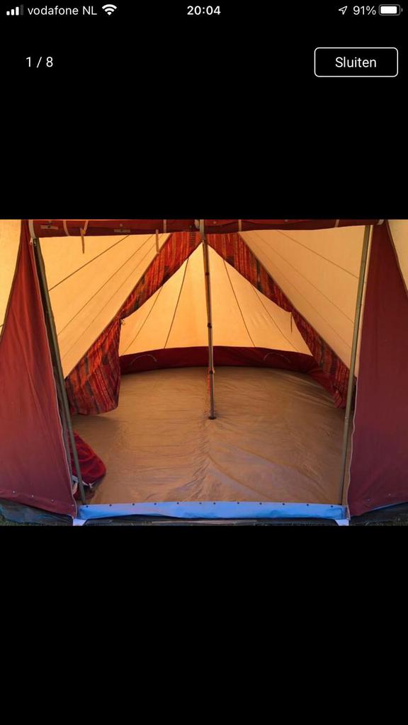 De Waard tent Lepelaar, Caravans en Kamperen, Ophalen, Zo goed als nieuw