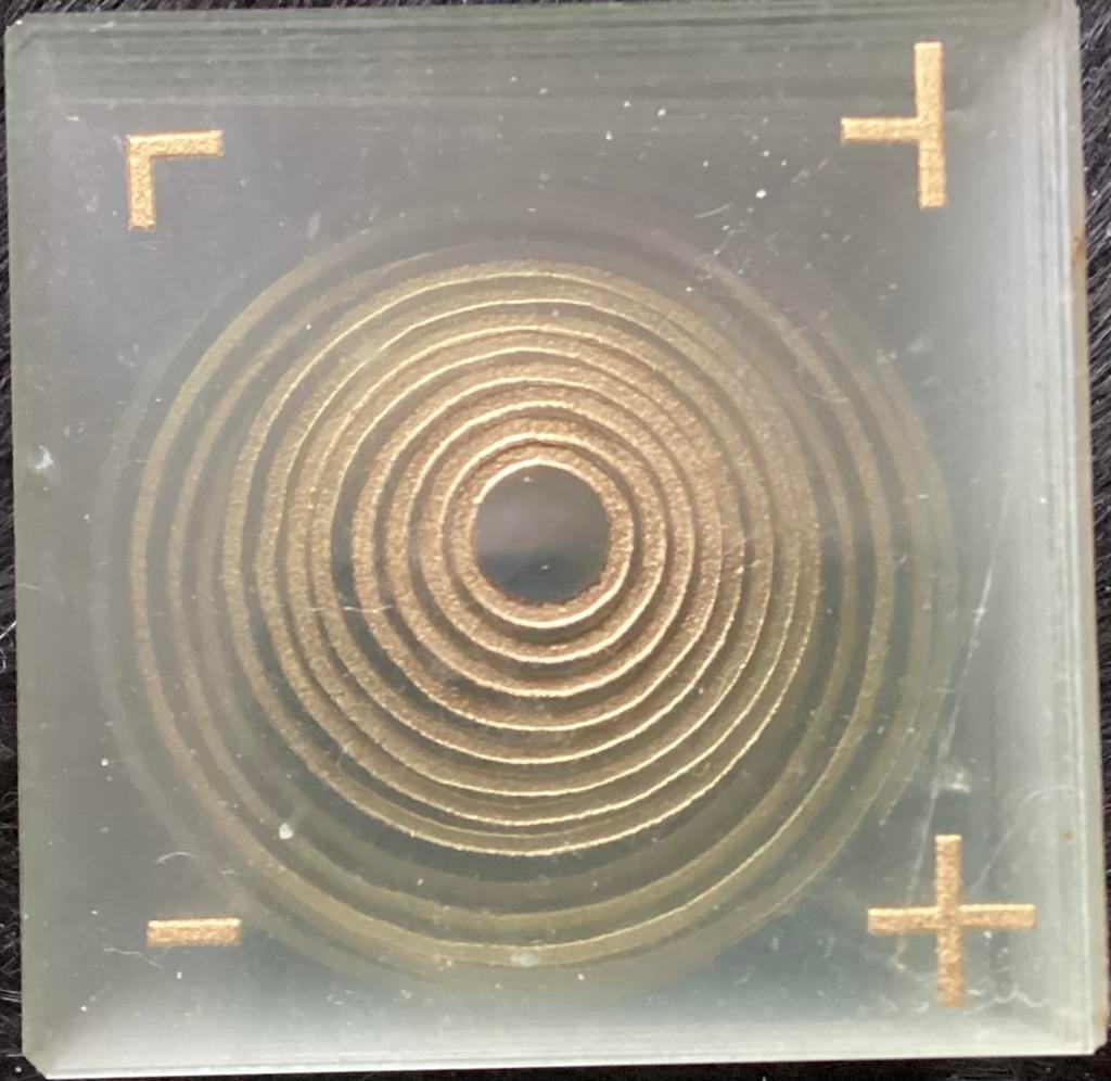 Vintage Lakhovsky  lens in glas, Verzenden
