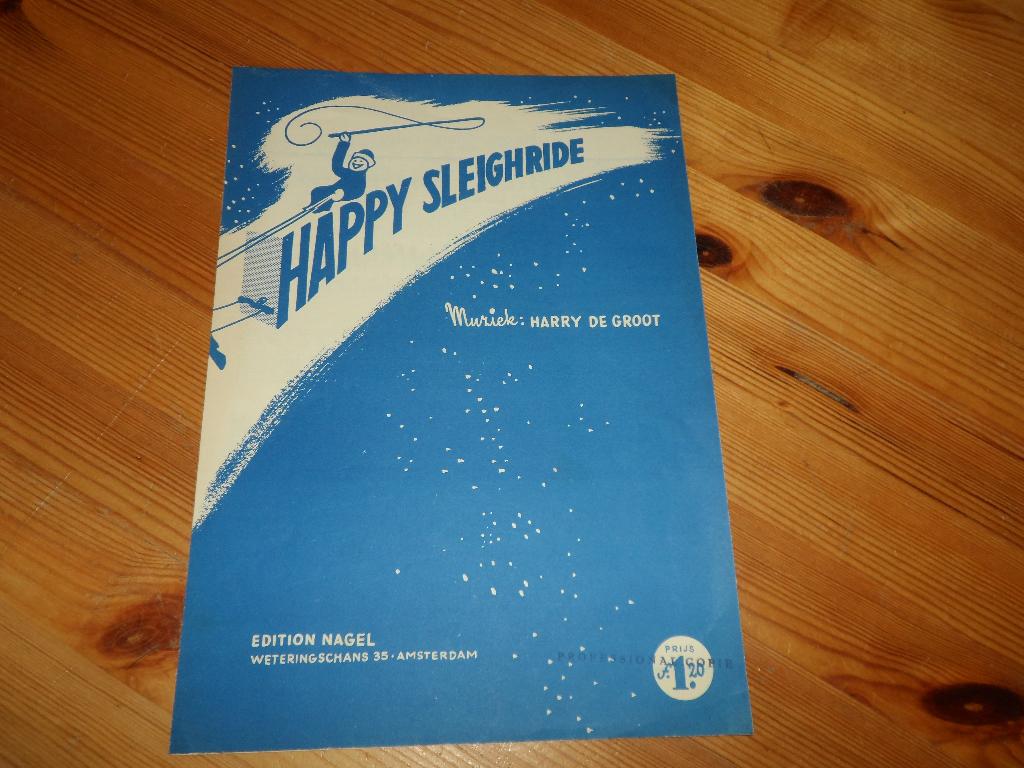 Happy sleighride - harry de groot, Gebruikt, Accordeon, Ophalen of Verzenden, Artiest of Componist
