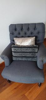 Fauteuil grijs, Huis en Inrichting, Fauteuils, Ophalen, Gebruikt, 75 tot 100 cm, 50 tot 75 cm