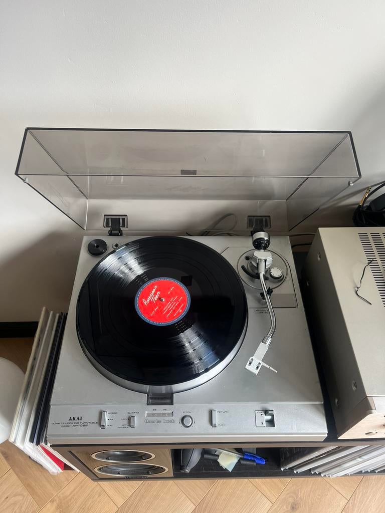 Akai AP-Q55 Quartz lock platenspeler | Nieuwe naald, Ophalen, Automatisch, Zo goed als nieuw, Platenspeler