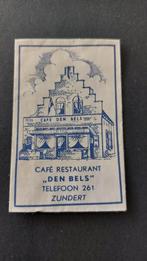 Zundert, café rest. "Den Bels", Verzamelen, Verzenden, Nederland