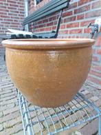 Mooie gave bloembak. Hoogte 26cm Doorsnee 37cm, Tuin en Terras, Ophalen, Steen, Minder dan 30 cm, Rond