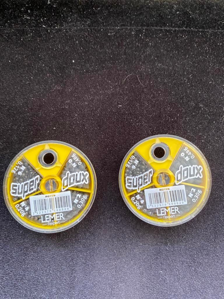 Super Doux Lood doosjes 4 vaks (2 voor €10), D, Dobber of Lood, Nieuw, Ophalen of Verzenden