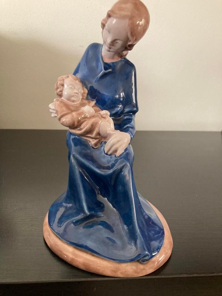 Vintage Madonna beeld met Jezus, Ophalen of Verzenden