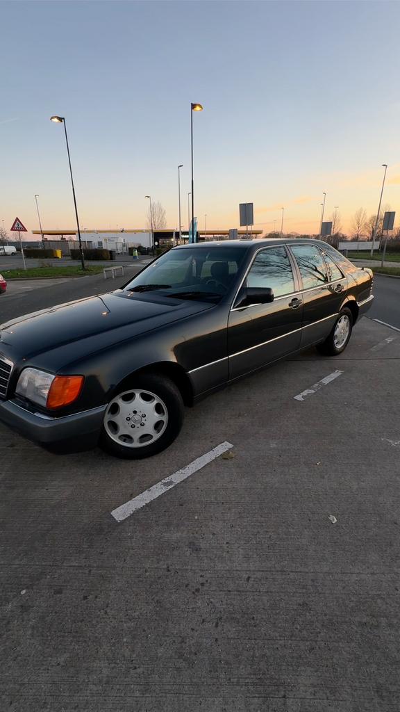 Te koop: Mercedes-Benz 300 SE W140, 1992, Auto's, Achterwielaandrijving, Zwart, Zwart, Particulier