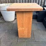 Stevige houten statafel voor buiten, Huis en Inrichting, Tafels | Statafels, Ophalen of Verzenden, Zo goed als nieuw
