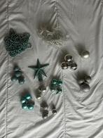 Kerstballen en -versiering blauw en zilver, Diversen, Kerst, Ophalen of Verzenden, Gebruikt