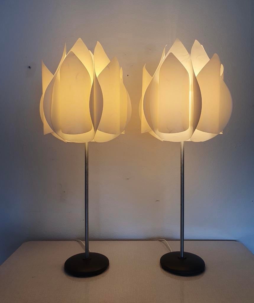 IKEA KNAPPAN TULPAN tafellampen- set van 2-nieuwstaat, Ophalen of Verzenden, Zo goed als nieuw, 50 tot 75 cm