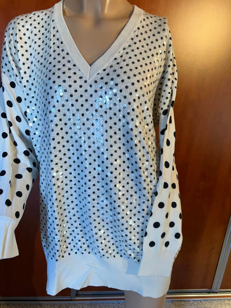 TWINSET trui met pailletten maat S origineel ZGAN offwhite, Kleding | Dames, Twinset, G, Beige, G