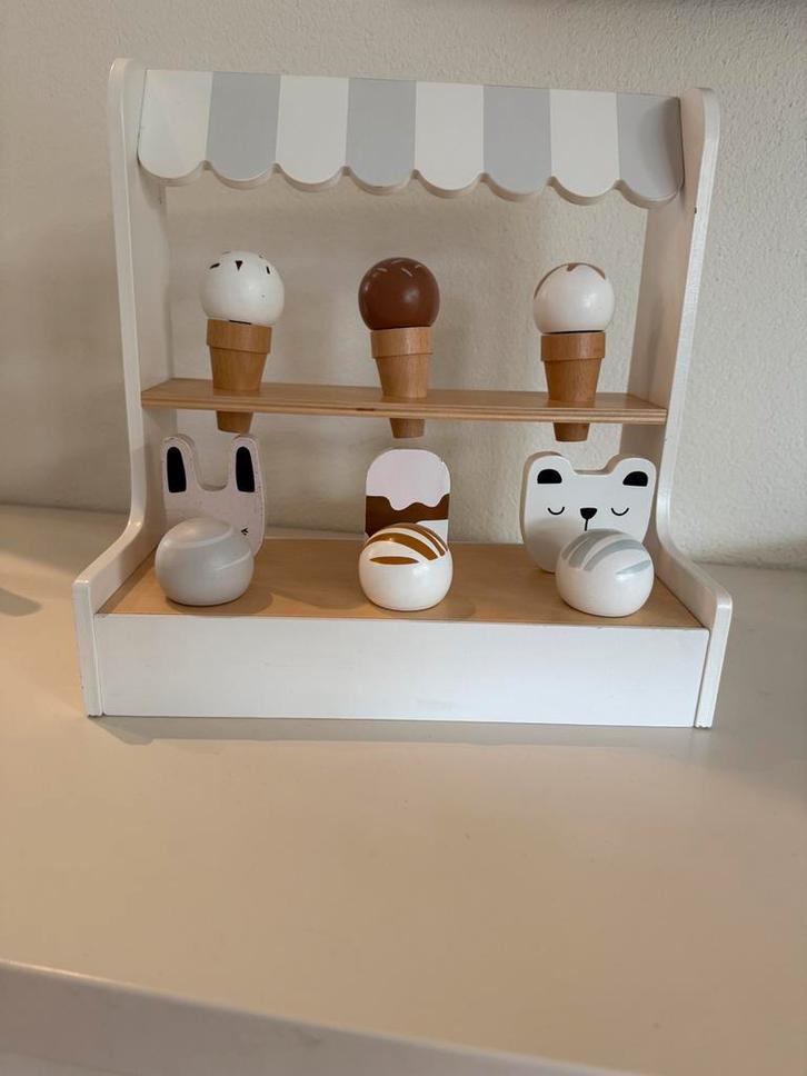 Petit Amelie Houten IJskraampje - Zo goed als nieuw, Kinderen en Baby's, Speelgoed | Overig, Zo goed als nieuw, Jongen of Meisje