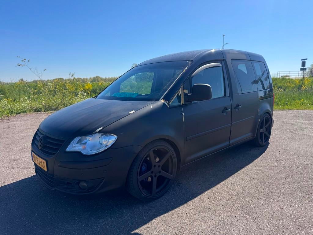 Volkswagen Caddy 1.6 life * 2.0 TFSI golf 5 gti motor* unfin, Auto's, Voorwielaandrijving, Stof, Gebruikt, Overige modellen