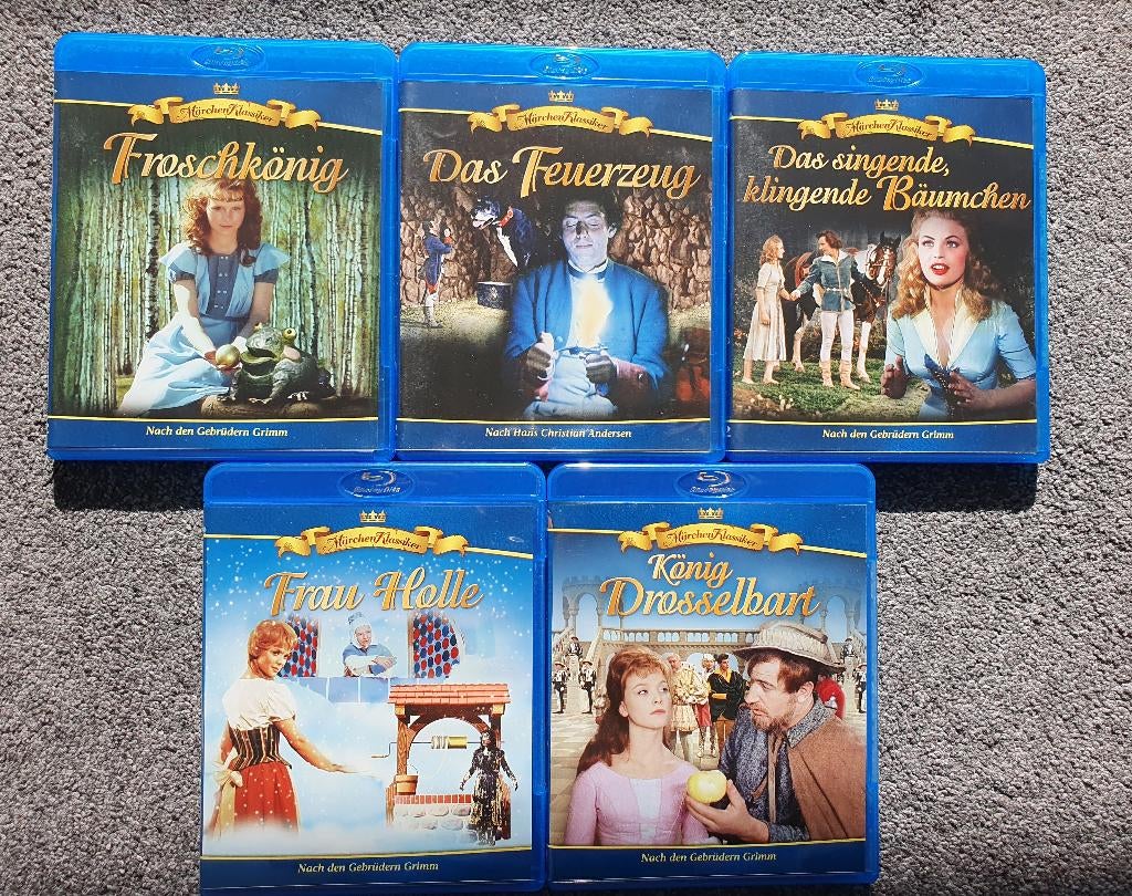 Märchen Klassiker 5 stuks - Gebroeders Grimm, Cd's en Dvd's, Blu-ray, Ophalen of Verzenden, Zo goed als nieuw, Avontuur