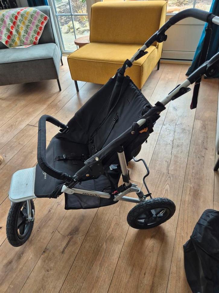 EasyWalker Buggy - Zwart en Grijs, Kinderen en Baby's, Buggy's, Gebruikt, Overige merken, Ophalen of Verzenden