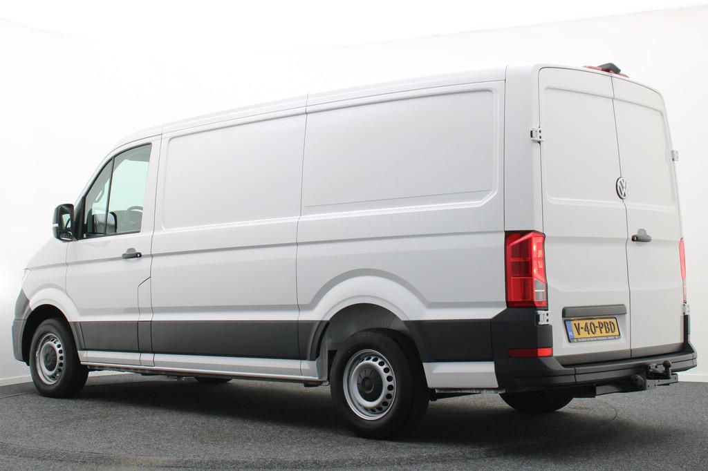 Volkswagen Crafter 35 2.0 TDI DSG 177 PK L3H2 Airco, Camera,, Stof, Gebruikt, Zwart, 4 cilinders