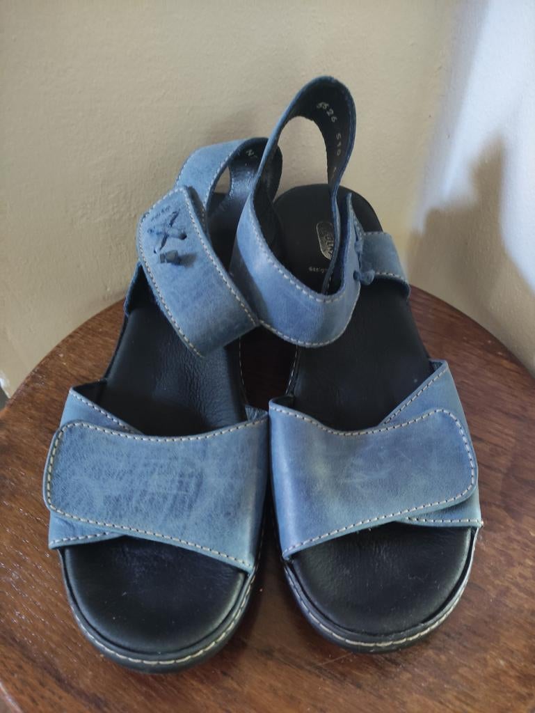 Dames Wolky sandalen 41, Kleding | Dames, Schoenen, Ophalen of Verzenden, Zo goed als nieuw, Blauw, Sandalen of Muiltjes