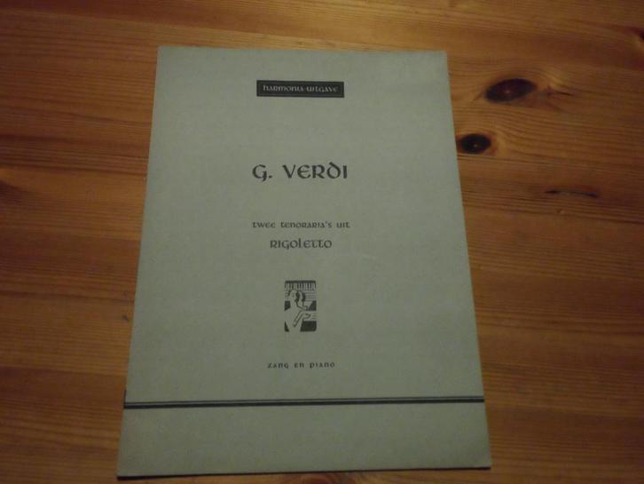 G. Verdi, Muziek en Instrumenten, Bladmuziek, Gebruikt, Artiest of Componist, Klassiek, Piano, Koor, Zang, Ophalen of Verzenden