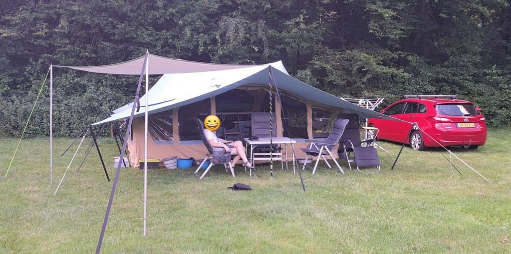 Campooz Red Ruby vouwwagen uit 2022., Caravans en Kamperen, Vouwwagens, Ophalen, Blauw, Campooz, Tot en met 6